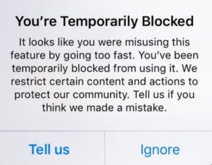 How to Remove Action Blocked On Instagram 1