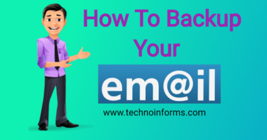How to backup email