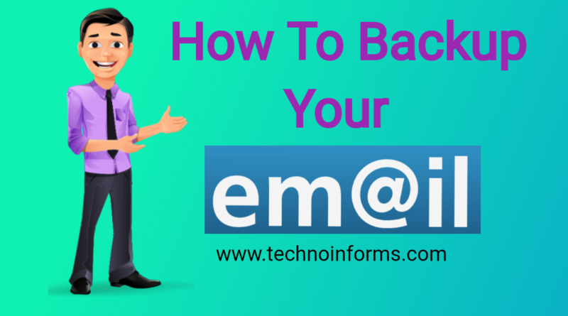 How to backup email