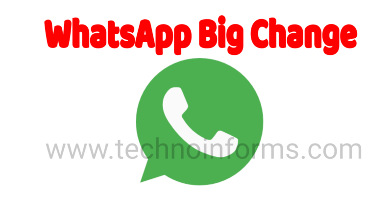 WhatsApp big change in the chatting feature