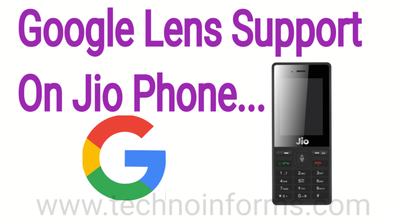 Jio Phone Users Get Google Lens Support