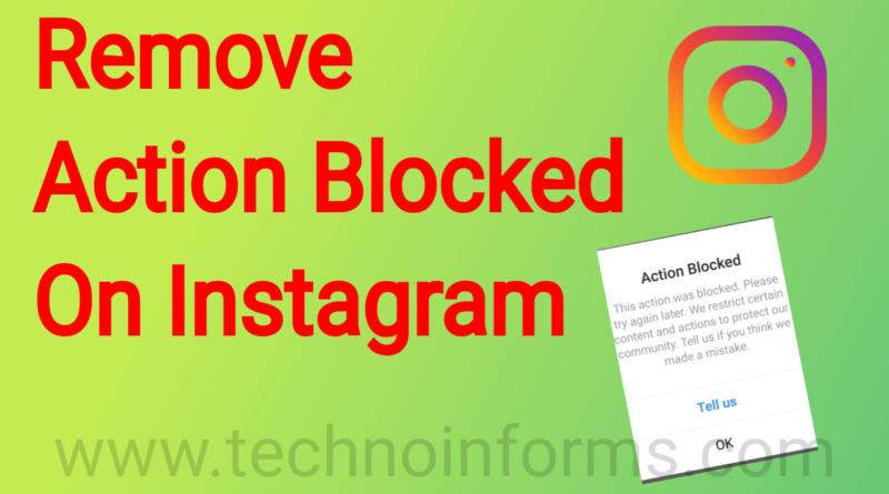 How to Remove Action Blocked On Instagram